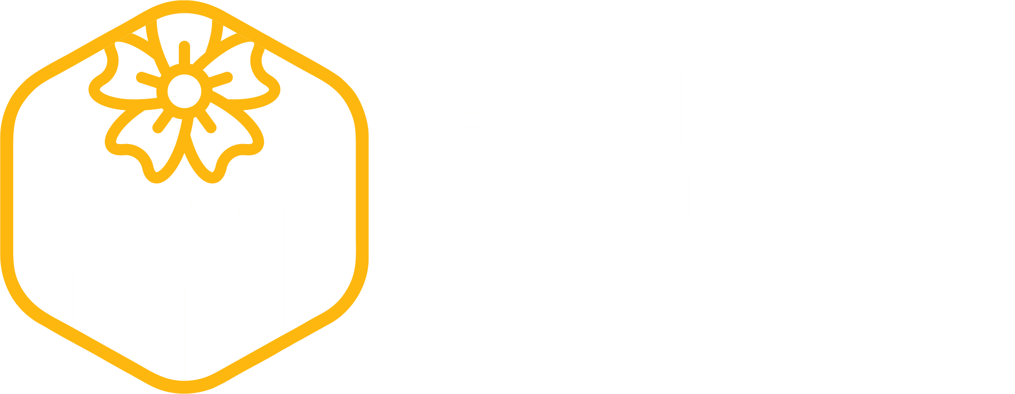 Logo Blume Hausach weiß
